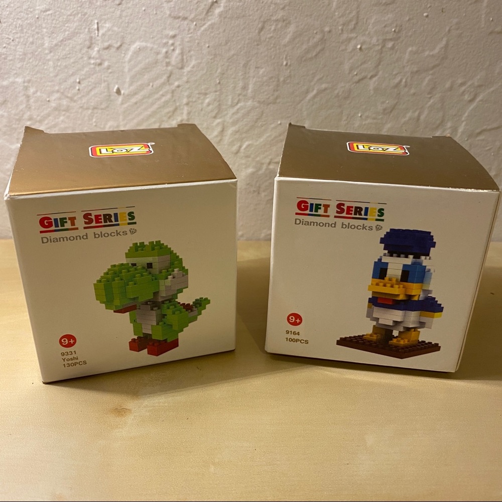 Loz Gift Series Diamond Blocks Yoshi & Donald Duck